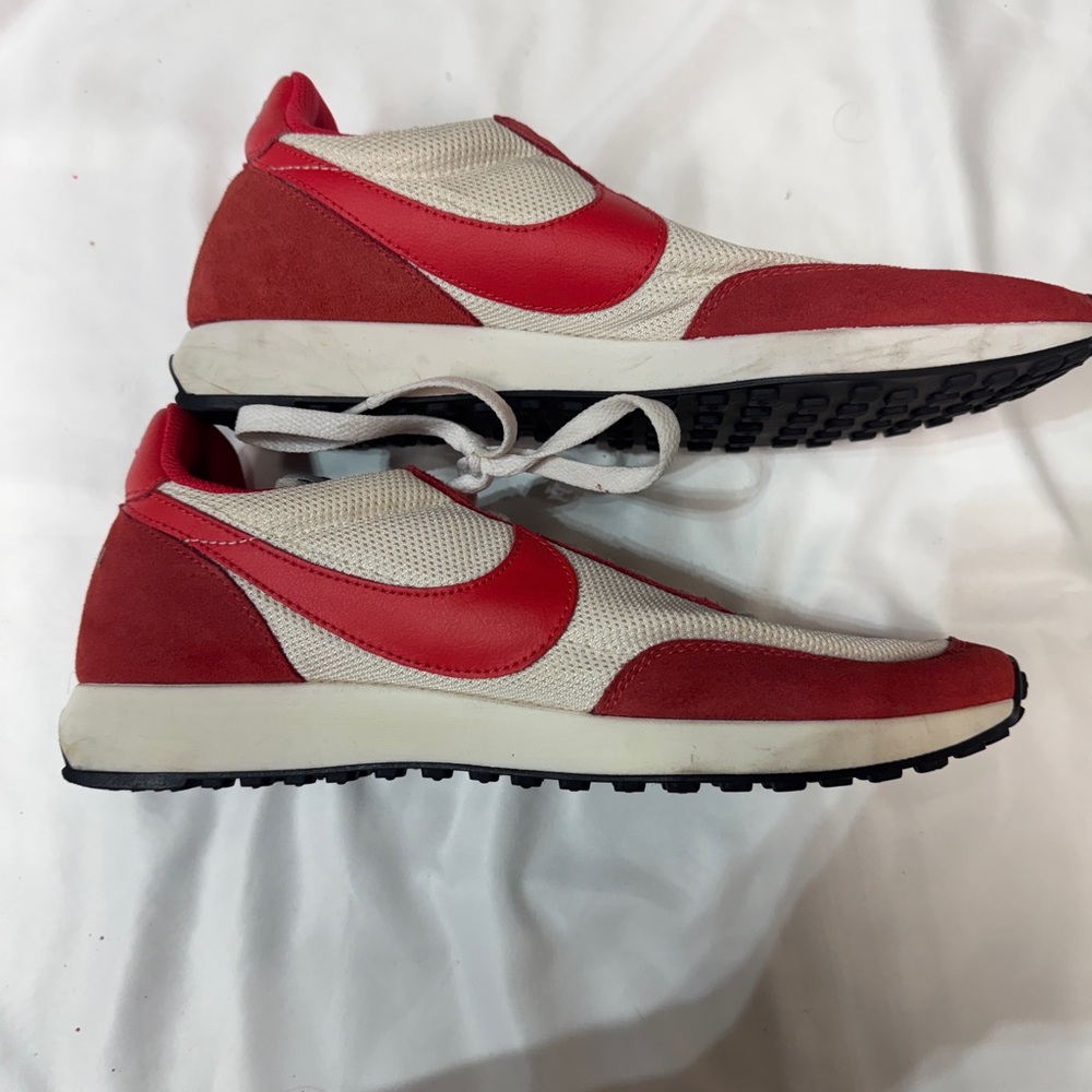 Nike Men’s Red and White Low-Profile Retro Sneakers - Picture 2 of 5